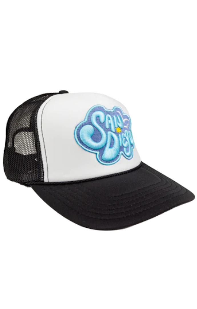 LB Black San Diego Trucker Hat