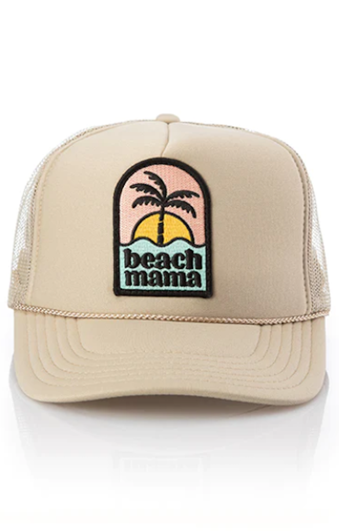 LB Khaki Beach Mama Trucker Hat