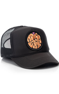 Local Beach Adios Beaches Black Trucker Hat 