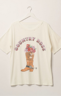 Promesa Ivory Country Rose Graphic Tee