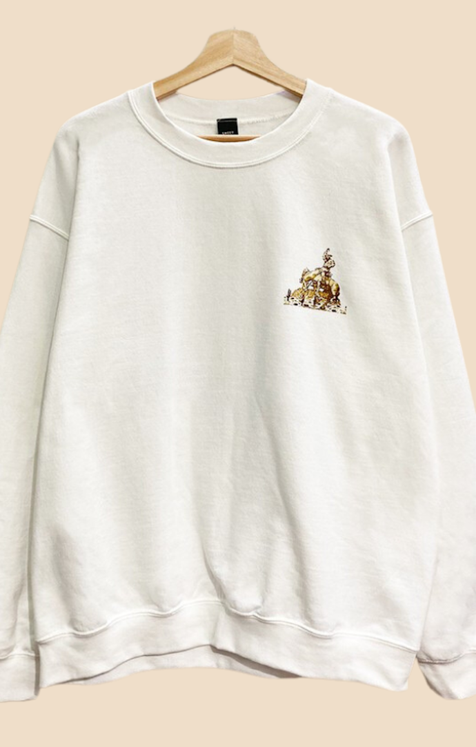 Sweet Claire White "Cowboy Rodeo" Crewneck