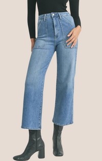 Just Black Medium Denim Cargo Pocket Jeans