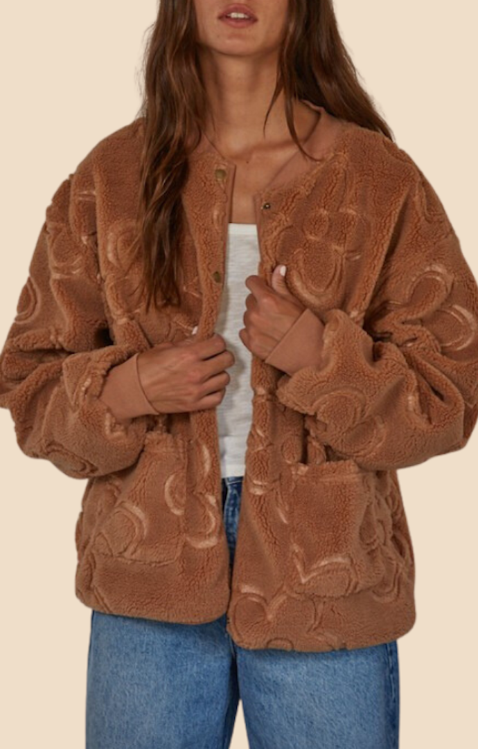 By Together Camel Floral Jacket