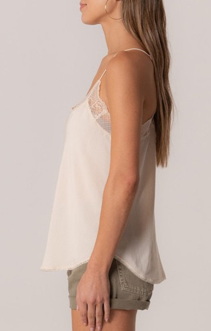 Lovestitch Vanilla Lace Trim Cami 