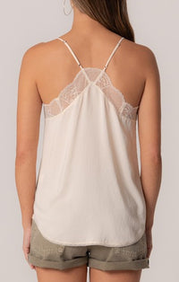 Lovestitch Vanilla Lace Trim Cami 