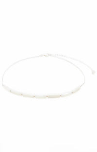 Lotus and Luna Mother Of Pearl Beaded Necklace