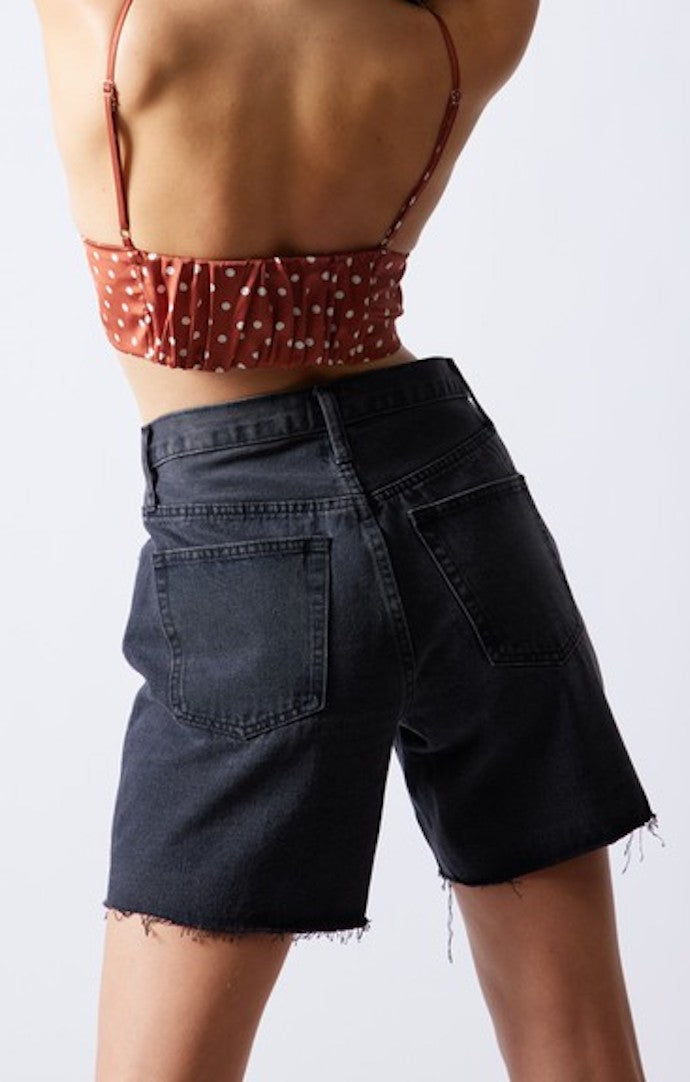 Sasha Black Mid Thigh Shorts