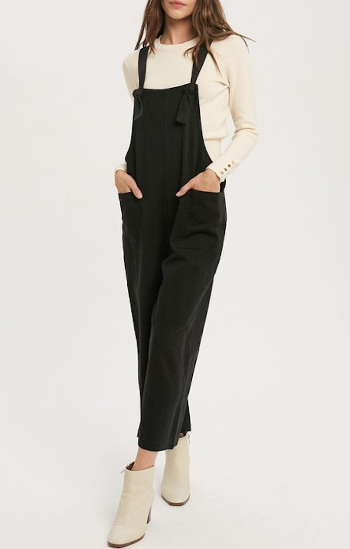 Ariana Black Linen Jumper