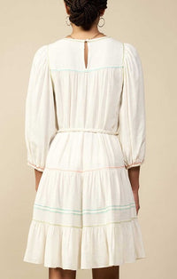 Current Air Ivory Colored Stitch Dress