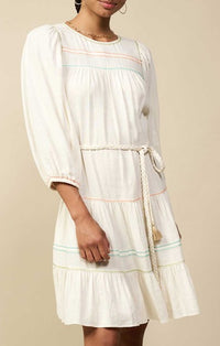 Current Air Ivory Colored Stitch Dress