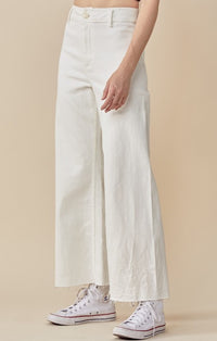 Miou Muse White Wide Leg Jeans