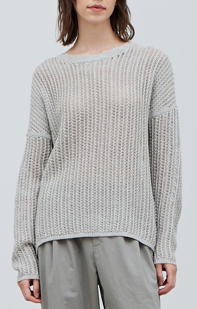 Grade & Gather Fog Loose Knit Sweater