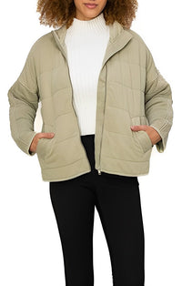 Angel Kiss Olive Quilted Jacket