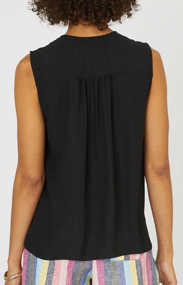 Current Air Black Sleeveless Blouse