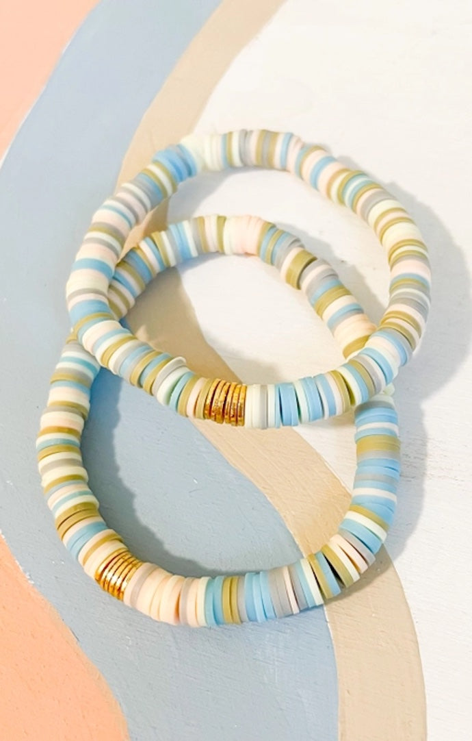 Ocean Beaded Stack Bracelet
