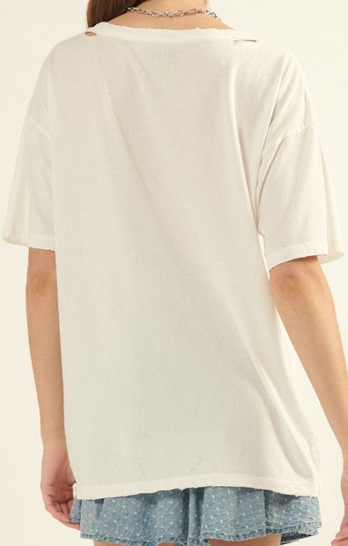 Stella “Pink Floyd” Ivory Graphic Tee