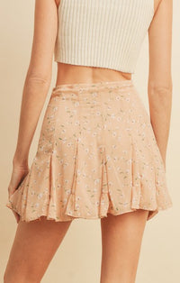 Dress Forum Blush Floral Short Skirt