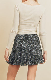 Dress Forum Black Multi Woven Skirt