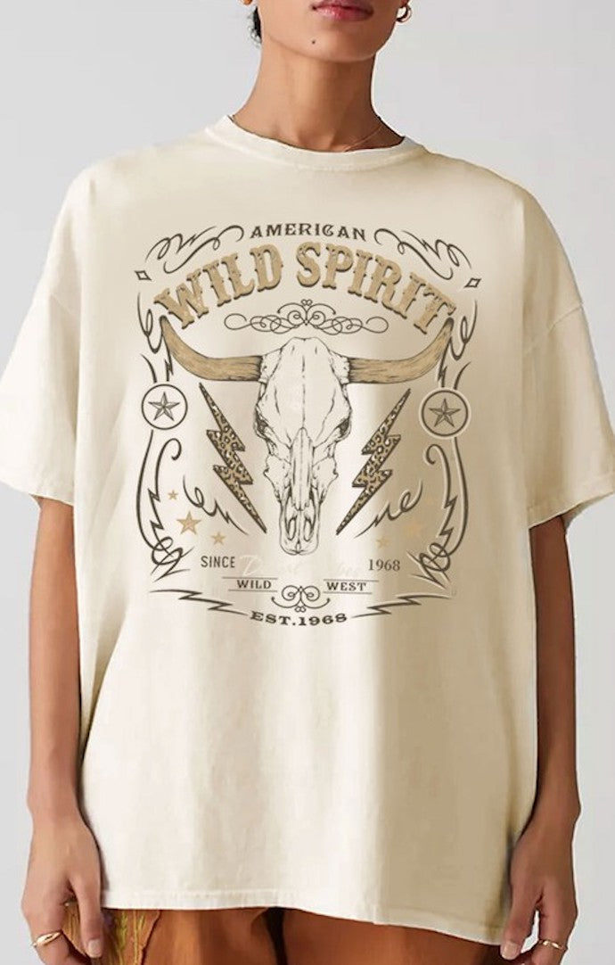Heart and luv Oatmeal “Wild Spirit” Graphic Tee