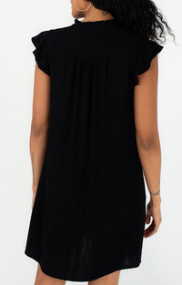 Lovestitch Black Sleeveless Short Dress