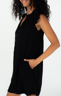 Lovestitch Black Sleeveless Short Dress