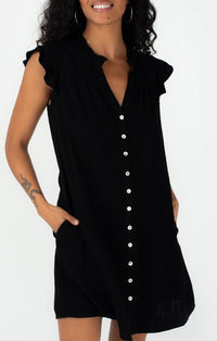 Lovestitch Black Sleeveless Short Dress