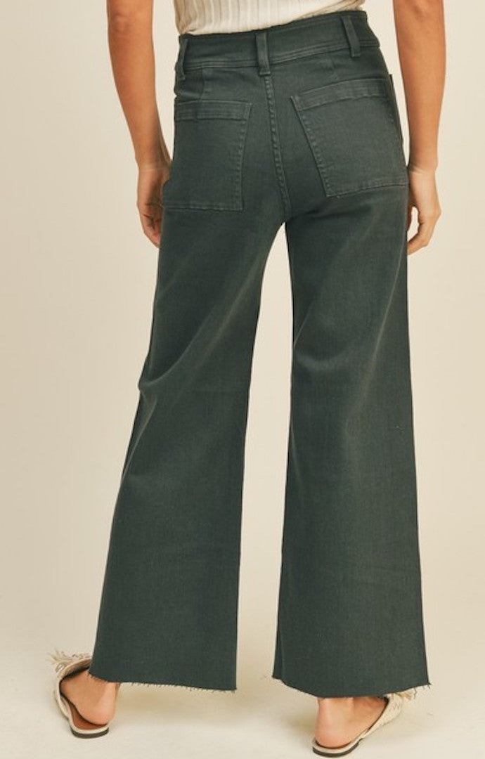 Lux Faded Navy Wide Leg Pants