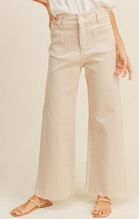 Miou Muse Light Pink Wide Leg Pant