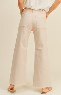 Miou Muse Light Pink Wide Leg Pant