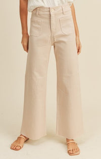 Miou Muse Light Pink Wide Leg Pant