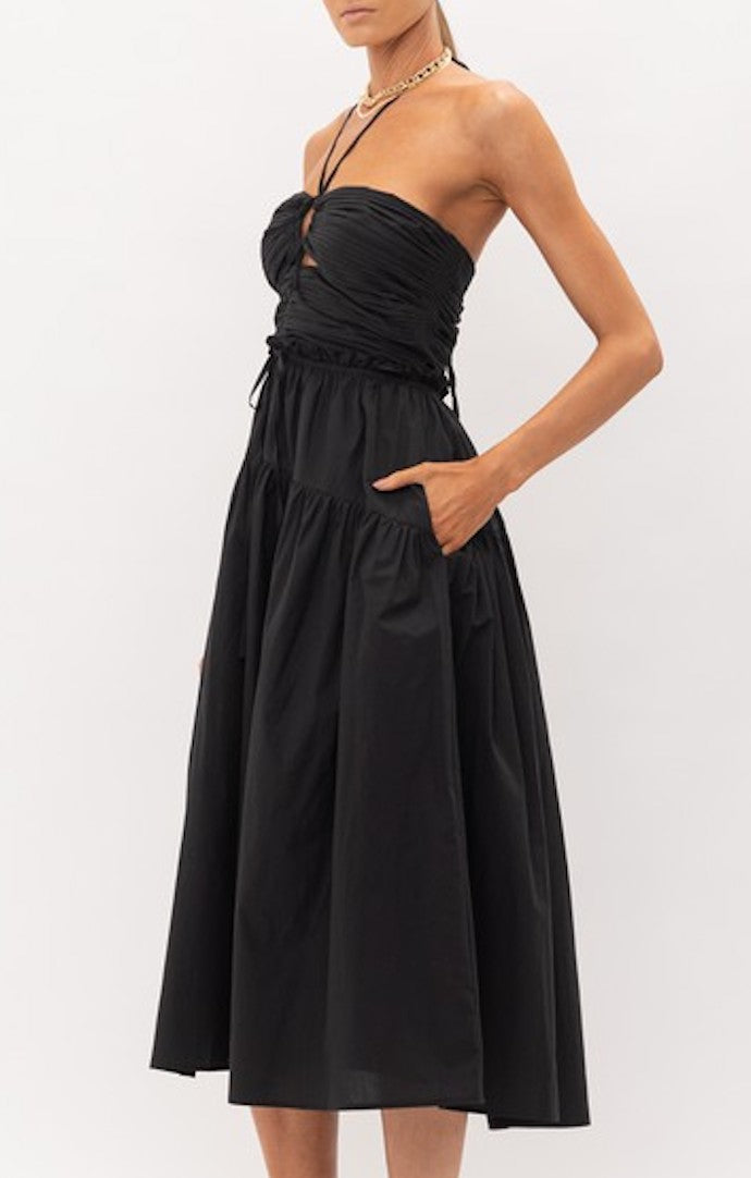 Frequency Black Cut Out Dress