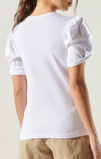 Sugar Lips Rya White Puff Sleeve Shirt