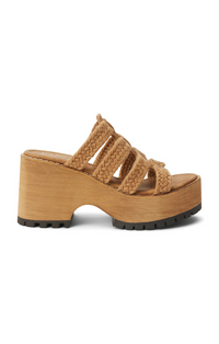 Matisse Beach Daze cognac rope wedge sandal