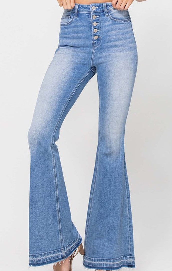 Vervet Super High Rise Flare Jeans