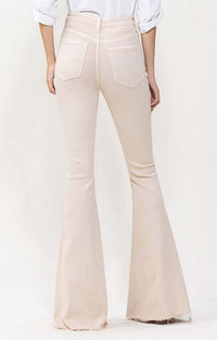Vervet Parchment Super Flare Jeans