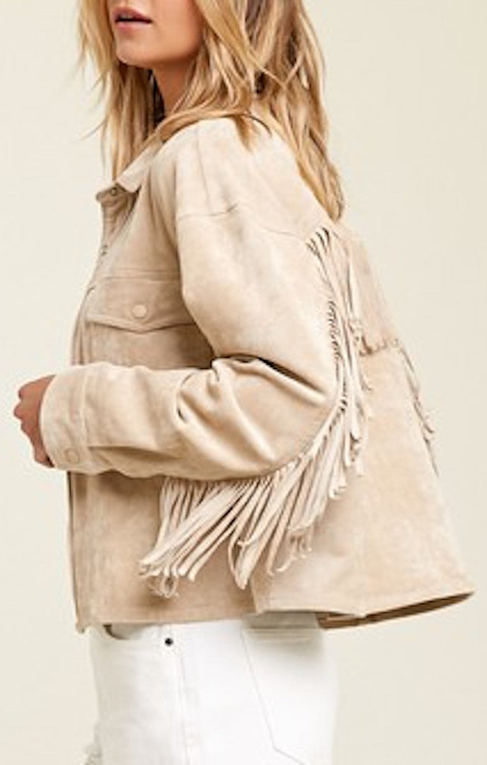 Wishlist Sand Suede Jacket