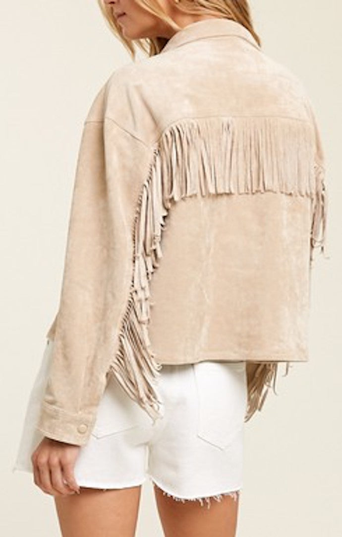 Wishlist Sand Suede Jacket