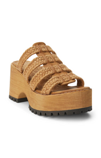 Matisse Beach Daze cognac rope wedge sandal