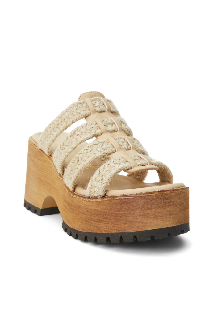 Matisse Beach Natural Rope Wedge Sandal 