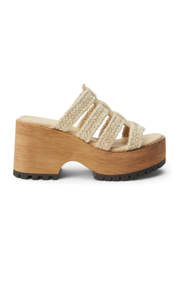 Matisse Beach Natural Rope Wedge Sandal 