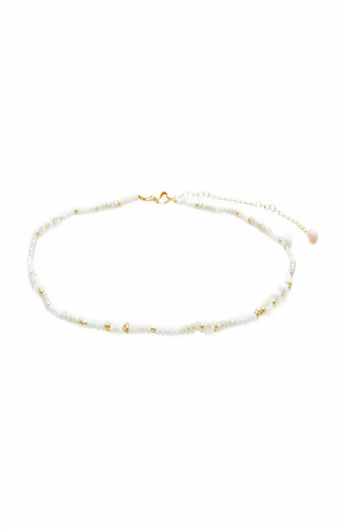 Lotus and Luna Mixed Crystal Necklace
